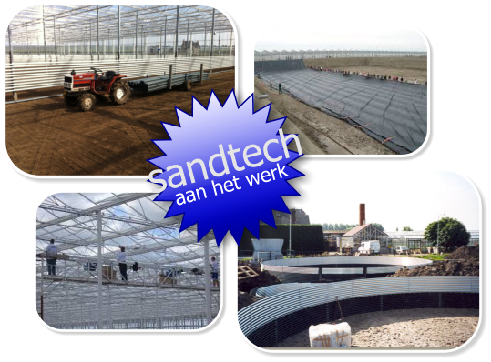 sandtech aan het werk